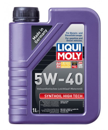 Aceite 5W-40 100% sintético 1 Litro